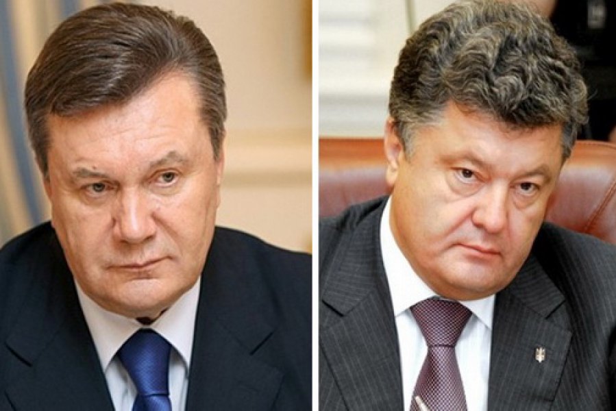 Янукович та Порошенко Поштівка