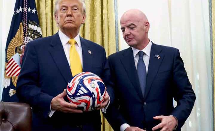 Президент США Дональд Трамп і президент ФІФА Джанні Інфантіно