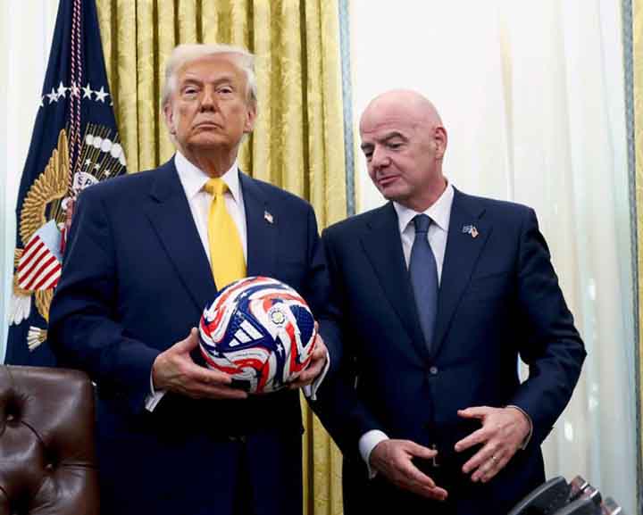 Президент США Дональд Трамп і президент ФІФА Джанні Інфантіно